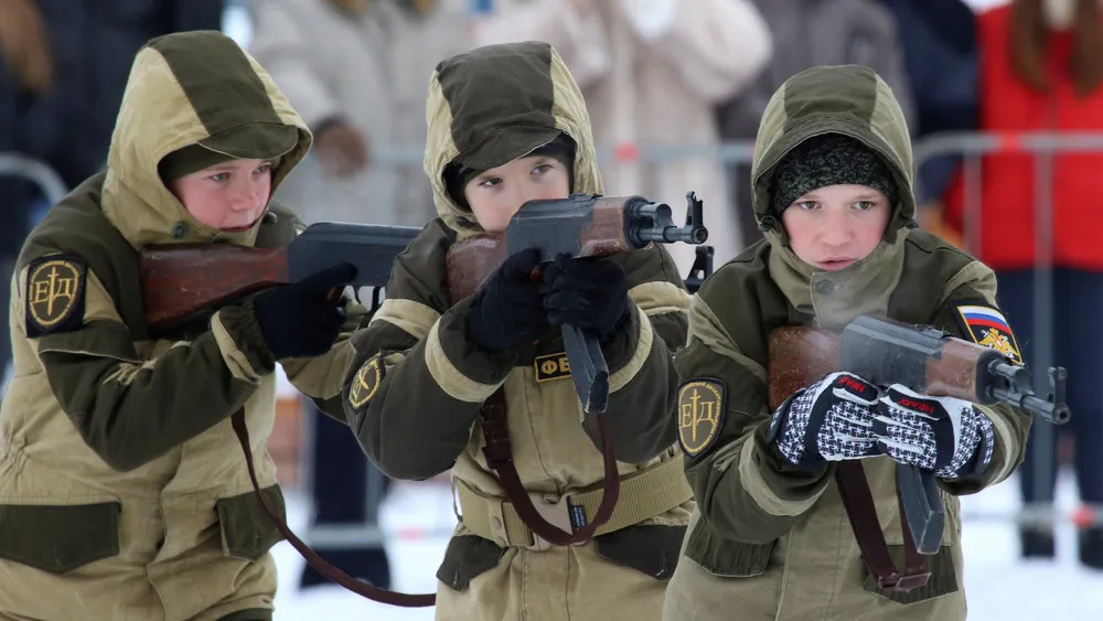 Crimean Kids with Kalashnikovs