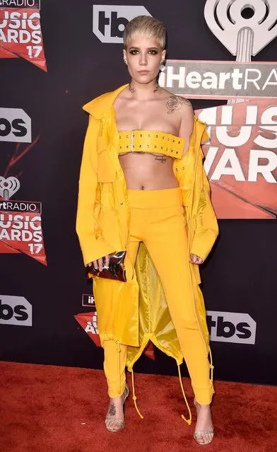 Singer Halsey attends the 2017 iHeartRadio Music Awards which broadcast live on Turner's TBS, TNT, and truTV at The Forum on March 5, 2017 in Inglewood, California. (Photo by Alberto E. Rodriguez/Getty Images)