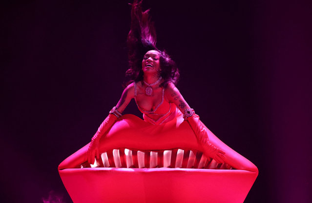 American rapper from Memphis GloRilla performs “Lick or Sum” at the BET Awards on Sunday, June 25, 2023, at the Microsoft Theater in Los Angeles. (Photo by Mario Anzuoni/Reuters)