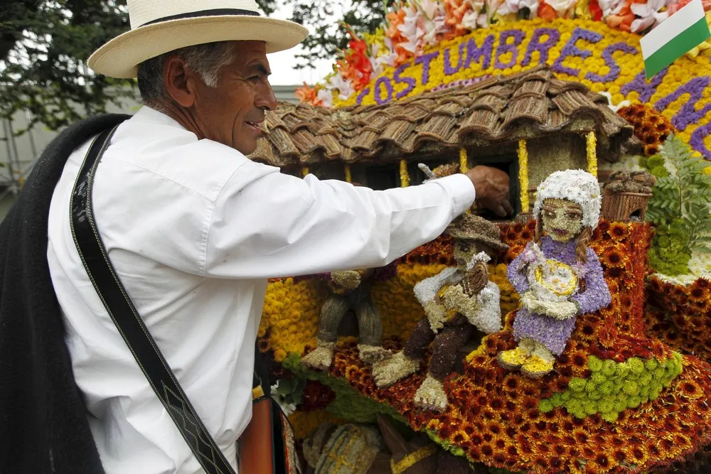 Flower Parade in Colombia
