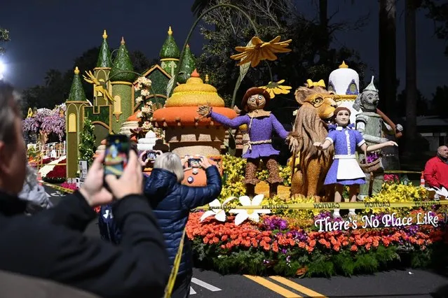 The AHF's entry in the 134th Rose Parade presented by Honda is titled “There's No Place Like Home”, Grand Marshal Award for most outstanding creative concept and float design rolls down Colorado Boulevard at the 134th Rose Parade in Pasadena, Calif., Monday, January 2, 2023. (Photo by Michael Owen Baker/AP Photo)