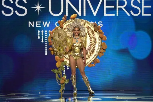 Miss El Salvador, Alexjandra Guajardo Sada walks onstage during The 71st Miss Universe Competition National Costume Show at New Orleans Morial Convention Center on January 11, 2023 in New Orleans, Louisiana. (Photo by Josh Brasted/Getty Images)