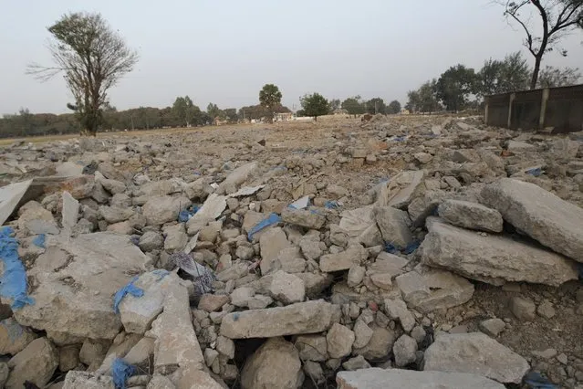 Rubble is all that remains at the site of a Shi'ite mosque that was demolished in Zaria, Kaduna state, Nigeria, February 2, 2016. (Photo by Afolabi Sotunde/Reuters)