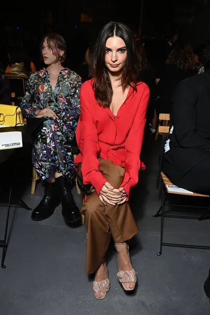 American model Emily Ratajkowski attends the Valentino Womenswear Spring/Summer 2022 show as part of Paris Fashion Week on October 01, 2021 in Paris, France. (Photo by Pascal Le Segretain/Getty Images)