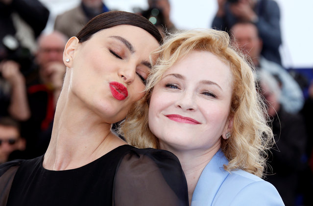 Romanian actress Catrinel Marlon (L) and Romanian actress Rodica Lazar pose during a photocall for the film “The Whistlers (La Gomera)” at the 72nd edition of the Cannes Film Festival in Cannes, southern France, on May 19, 2019. (Photo by Jean-Paul Pelissier/Reuters)