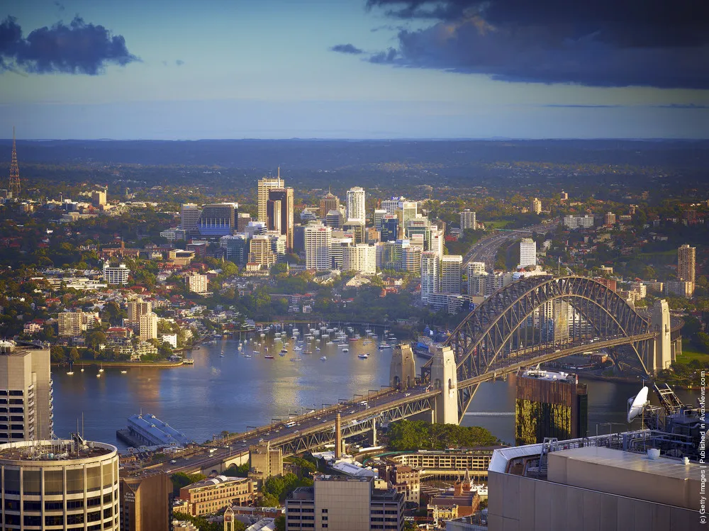 Sydney Welcomes Summer Solstice From The Tower Eye