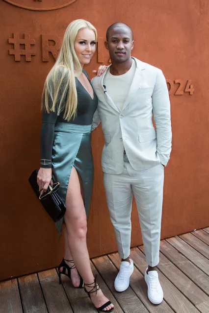 Lindsey Vonn and her boyfriend Kenan Smith on Village during French Tennis Open at Roland-Garros arena in Paris, France on June 9, 2017. (Photo by Nasser Berzane/ABACA/INSTARimages.com)