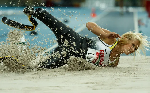 Paralympic Games Rio 2016, Women's long Jump, T42 Vanessa Low (GER) competes in the women's long jump final at Stadio Olimpico João Havelange in Rio de Janeiro, Brazil on September 10, 2016. (Photo by Mauro Ujetto/Pacific Press/LightRocket via Getty Images)
