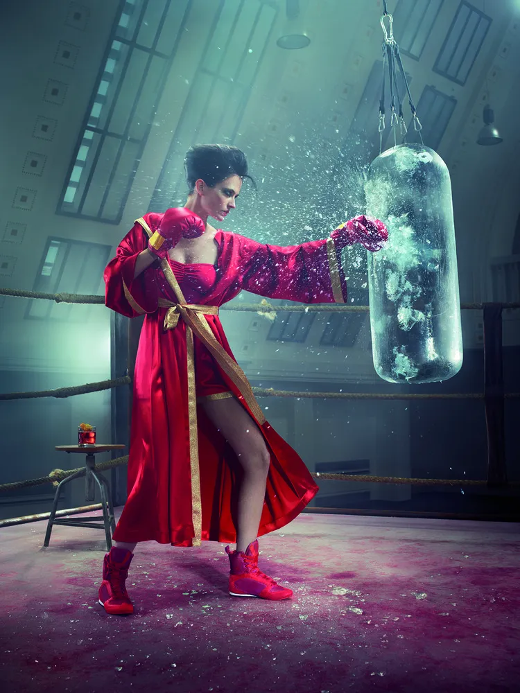 Eva Green Dazzles in Red in Campari Calendar 2015 Dubbed “Mythology Mixology”