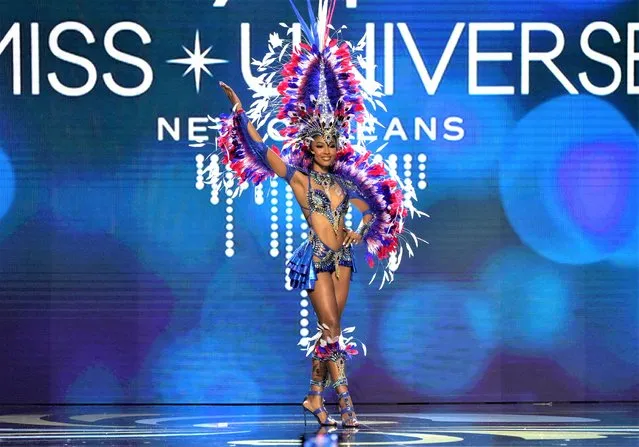 Miss France, Floriane Bascou walks onstage during The 71st Miss Universe Competition National Costume Show at New Orleans Morial Convention Center on January 11, 2023 in New Orleans, Louisiana. (Photo by Josh Brasted/Getty Images)
