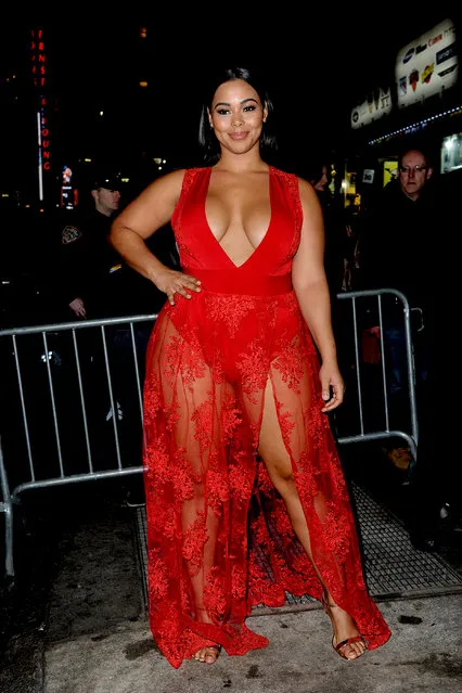 Tabria Majors attending the Sports Illustrated Swimsuit 2018 launch event at the Moxie Hotel in New York, NY on February 14, 2018. (Photo by ACE PICTURES/INSTARimages.com)