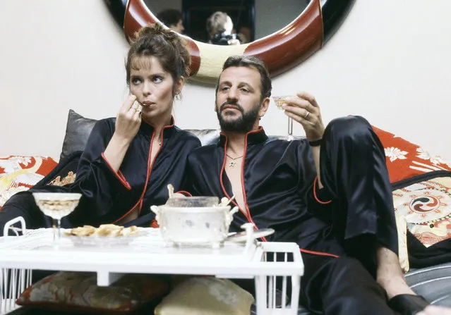 Former Beatle Ringo Starr with wife Barbara Bach, May 16, 1983. (Photo by AP Photo/Pizac)