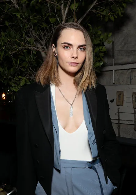 English model and actress Cara Delevingne attends Spotify's 2024 Best New Artist Party at Paramount Studios on February 01, 2024 in Los Angeles, California. (Photo by Catherine Powell/Getty Images for Spotify)