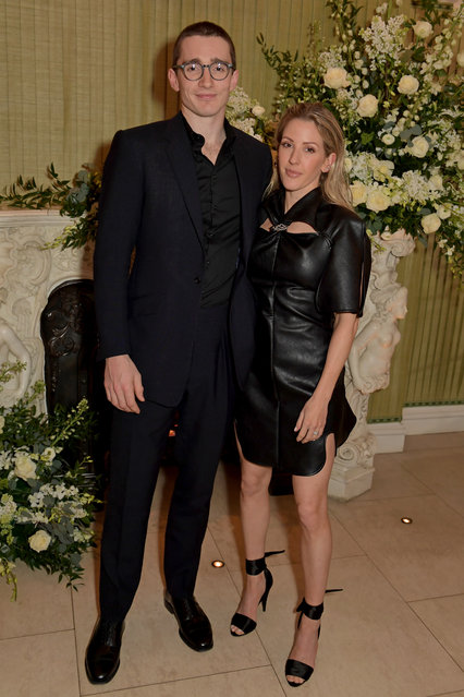 Caspar Jopling and Ellie Goulding attend the British Vogue and Tiffany & Co. Fashion and Film Party at Annabel's on February 2, 2020 in London, England. (Photo by David M. Benett/Dave Benett/Getty Images)