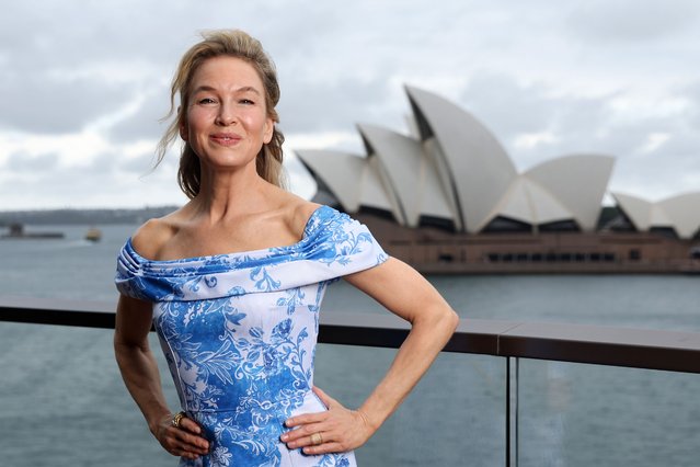 American actress Renee Zellweger poses during a photocall following the Australian premiere of “Bridget Jones: Mad About The Boy” at Park Hyatt Sydney on February 10, 2025 in Sydney, Australia. (Photo by Brendon Thorne/Getty Images)