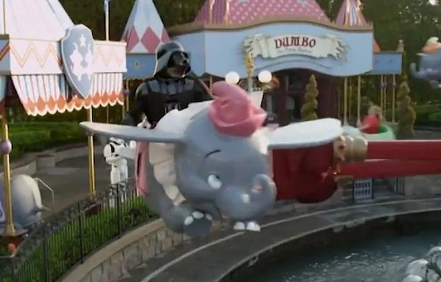 Darth Vader in Disneyland