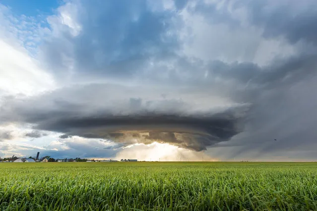 A beautiful mothership supercell is approaching my location in eastern Colorado. (Photo by Dennis Oswald/Caters News)