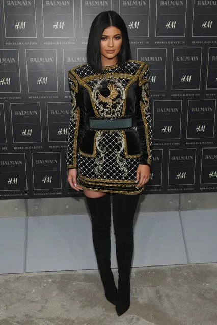 Kylie Jenner attends the Balmain x H&M Collection launch event at 23 Wall Street on Tuesday, October 20, 2015, in New York. (Photo by Andy Kropa/Invision/AP Photo)