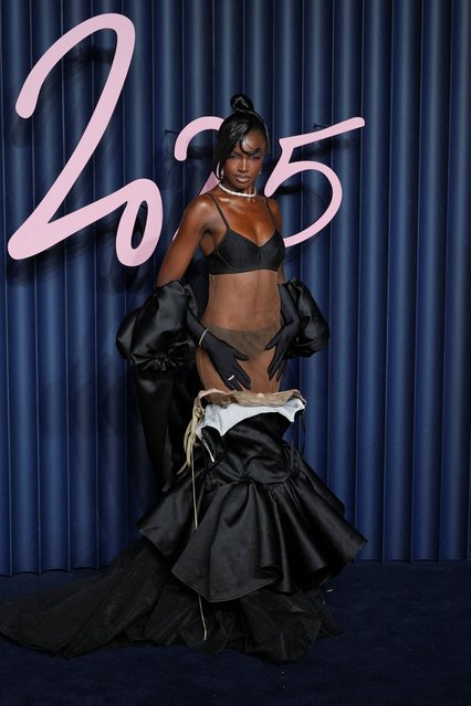 British fashion model Leomie Anderson attends The Fashion Awards 2025, an annual event raising money for the British Fashion Council Foundation, at the Royal Albert Hall, in London, Britain on December 1, 2025. (Photo by Maja Smiejkowska/Reuters)