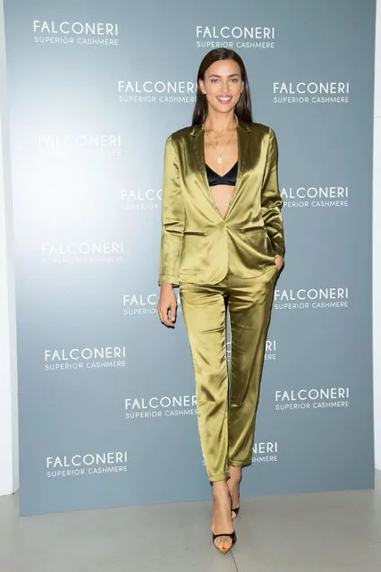 Irina Shayk attends the Falconeri Press Day during the Milan Fashion Week Spring/Summer 2020 on September 20, 2019 in Milan, Italy. (Photo by Daniele Venturelli/Daniele Venturelli/WireImage )