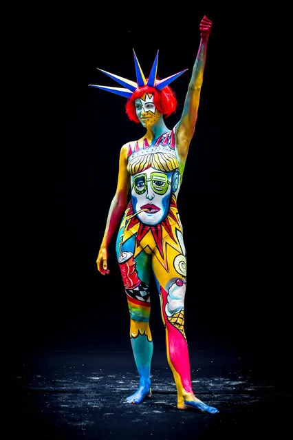 World Bodypainting Festival 2014. Photographed July 4th in Poertschach am Woerthersee, Austria. (Photo by Jan Hetfleisch/Getty Images)