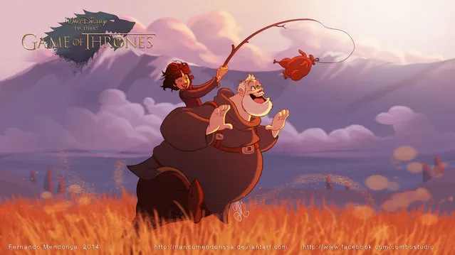 Game Of Thrones Disney Style By Fernando Mendonca And Anderson Mahans