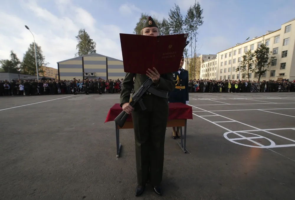 Russian Cadets During an Oath-Taking Ceremony