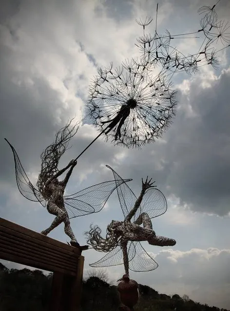 Fantasy Wire Fairies Sculptures By Robin Wight