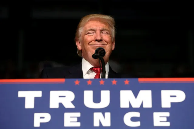 Republican presidential nominee Donald Trump holds a campaign rally in Fort Myers, Florida, U.S. September 19, 2016. (Photo by Jonathan Ernst/Reuters)