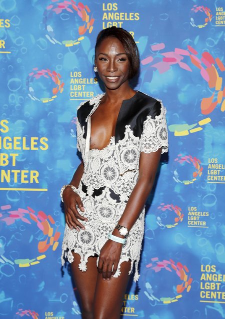 Trans activist Angelica Ross attends the Los Angeles LGBT Center 47th Anniversary Gala Vanguard Awards at Pacific Design Center on September 24, 2016 in West Hollywood, California. (Photo by Rich Polk/Getty Images for Los Angeles LGBT Center)