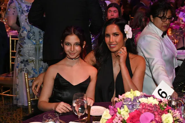 Krishna Thea Lakshmi-Dell (left) supports momma EndoFound co-founder, Indian-born American author Padma Lakshmi at a Endometriosis Foundation Of America's (EndoFound) 11th Annual Blossom Ball at Cipriani 42nd Street on March 20, 2023 in New York City. (Photo by Bryan Bedder/Getty Images for Endometriosis Foundation of America)