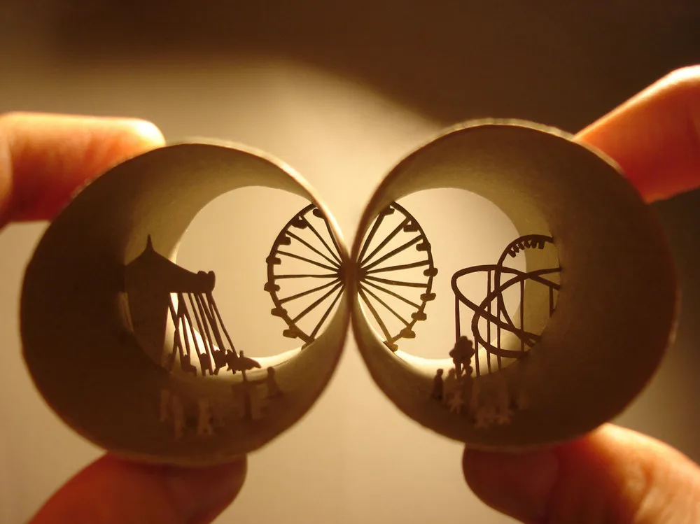 Toilet Paper Roll Art by Anastassia Elias