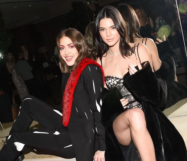 Simi Khadra and Kendall Jenner attend Harper's BAZAAR celebration of the 150 Most Fashionable Women presented by TUMI in partnership with American Express, La Perla and Hearts On Fire at Sunset Tower Hotel on January 27, 2017 in West Hollywood, California. (Photo by Billy Farrell/BFA/Rex Features/Shutterstock)