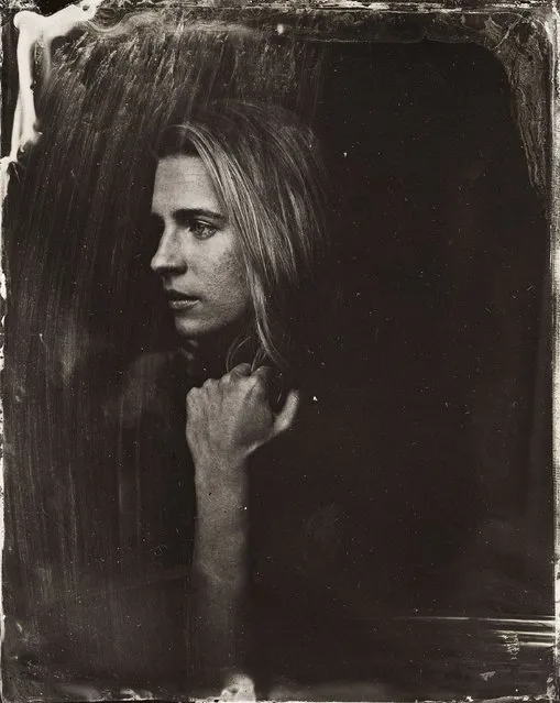 Britt Marling poses for a tintype (wet collodion) portrait at The Collective and Gibson Lounge Powered by CEG, during the 2014 Sundance Film Festival in Park City, Utah. (Photo by Victoria Will/AP Photo/Invision)