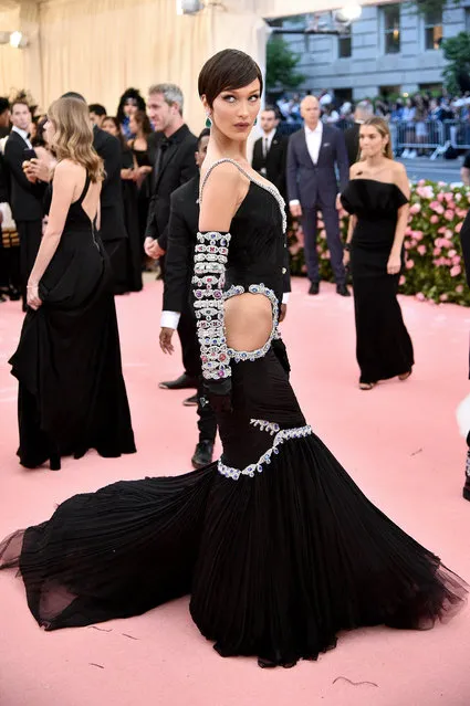 Bella Hadid attends The 2019 Met Gala Celebrating Camp: Notes on Fashion at Metropolitan Museum of Art on May 06, 2019 in New York City. (Photo by Theo Wargo/WireImage)