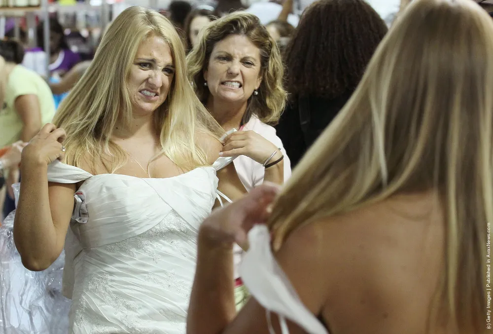Bargain Wedding Dresses Inspire Running Of The Brides
