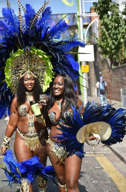 Notting Hill Carnival, Monday,  August 28, 2017 in London, England. The main day of the carnival. (Photo by Matthew Chattle/Rex Features/Shutterstock)