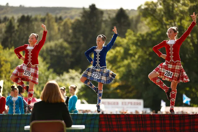 Judging highland dancing at the Pitlochry Highland Games in Perthshire, Scotland on September 11, 2016. (Photo by Murdo Macleod/The Guardian)