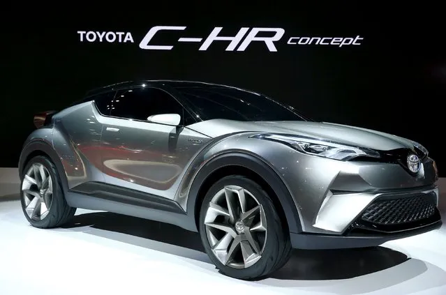 Toyota Motor Corp's C-HR concept car is on display at the 44th Tokyo Motor Show in Tokyo, Japan, October 28, 2015. (Photo by Thomas Peter/Reuters)