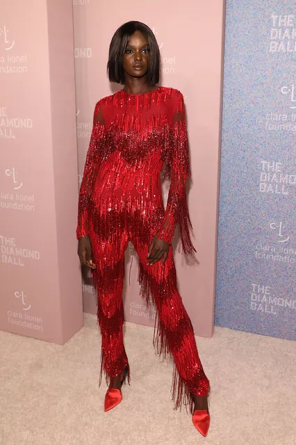 Duckie Thot attends the 2018 Diamond Ball at Cipriani Wall Street on September 13, 2018 in New York City. (Photo by Taylor Hill/WireImage)