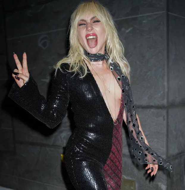 American singer-songwriter Lady Gaga is seen on October 19, 2023 in New York City. (Photo by Jackson Lee/GC Images)