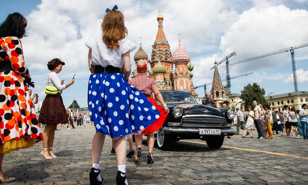 Vintage Cars on Show at Moscow Rally 2019