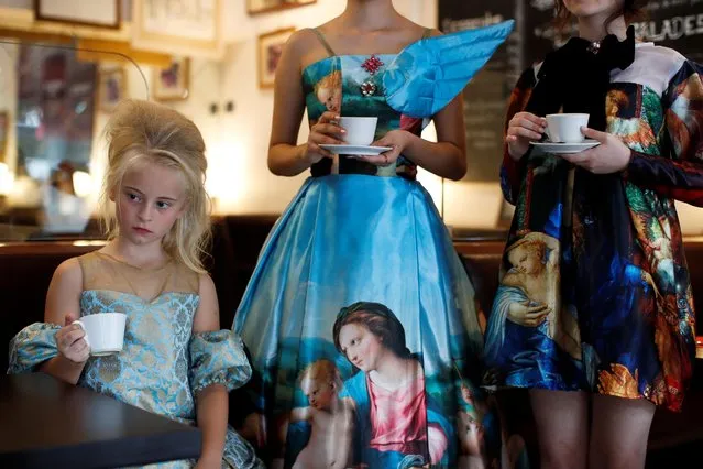 Model Daisy-May Demetre, 9 year-old double amputee who will walk the runway during Paris Fashion Week, is seen during a photo shoot a day before the show of luxury children's wear label Lulu et Gigi in Paris, France, September, 26, 2019. (Photo by Gonzalo Fuentes/Reuters)