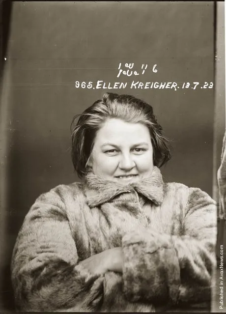 Mug shot of Ellen Kreigher, 13 July 1923, Central Police Station, Sydney