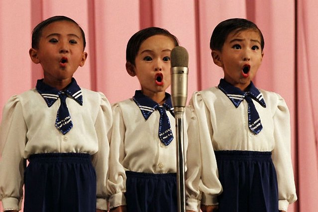 Photos of children’s choir from North Korea