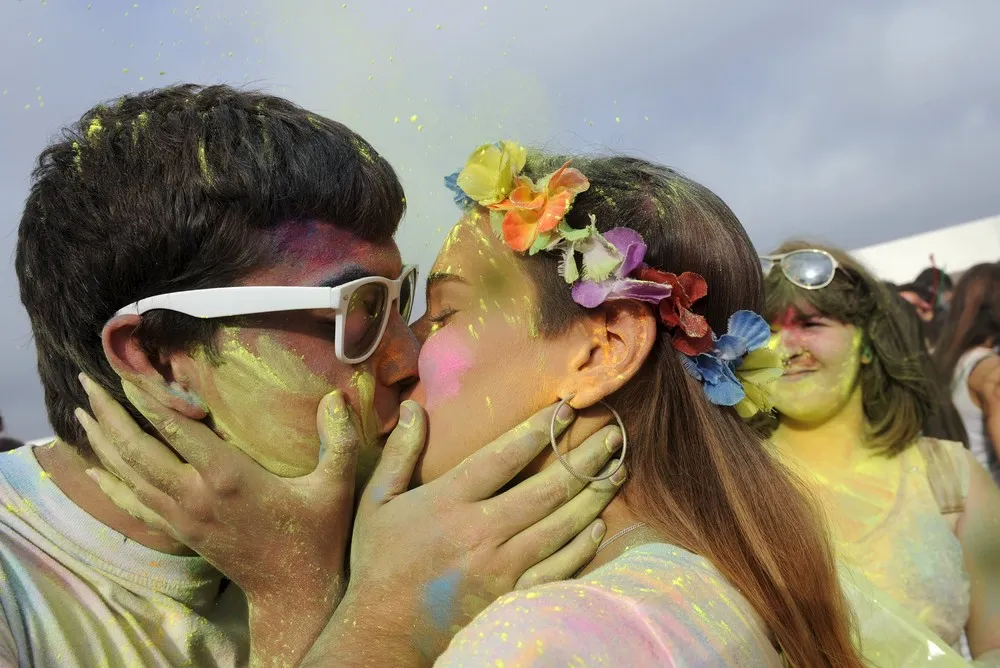 Holi Party Festival in Northern Spain