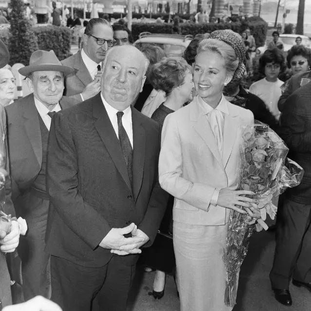 In this May 9, 1963 file photo, director Alfred Hitchcock and American actress Tippi Hedren arrive at the Carlton Hotel in Cannes, France for the presentation of their film “The Birds” at the Festival Palace. The Cannes Film Festival officially gets underway on Wednesday, May 11, 2016 and as usual it's set to be one of the most dazzling events in the European entertainment calendar. The festival, in its 69th year, brings a mix of Hollywood A-listers and world cinema auteurs to the French Riviera. (Photo by Jean Jacques Levy/AP Photo)