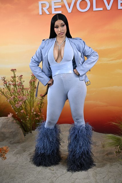 American rapper Cardi B at Revolve Festival: The Eighth Annual Fashion, Music and Lifestyle Event on April 12, 2025 in Thermal, California. (Photo by Fernando Allende/Broadimage/Rex Features/Shutterstock)