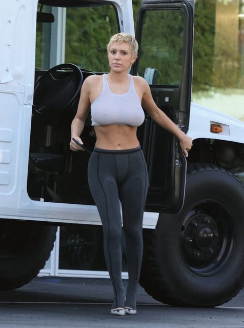 Architectural designer Bianca Censori has left Kanye West and the United States to visit friends in Australia on May 13, 2023. The 28-year-old headed back home to Australia earlier this month to see some of her oldest friends. (Photo by APEX/The Mega Agency)