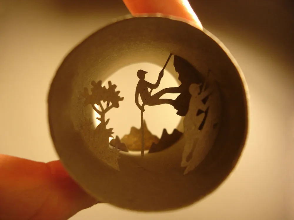 Toilet Paper Roll Art by Anastassia Elias